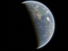 Illustration d&#039;artiste montrant la Terre dans l&#039;espace. (Source de l&#039;image : TheHappyCamper - Pixabay)