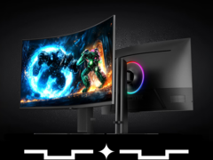 Samsung a dévoilé un nouveau moniteur de jeu Odyssey G7 (source d&#039;image : Samsung)