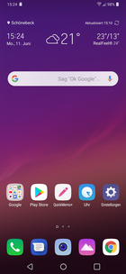 LG G7 ThinQ - Ecran d'accueil.