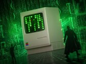 Le Shargeek Retro 67 a un design Macintosh des années 80 avec des éléments inspirés de The Matrix. (Image source : Shargeek)