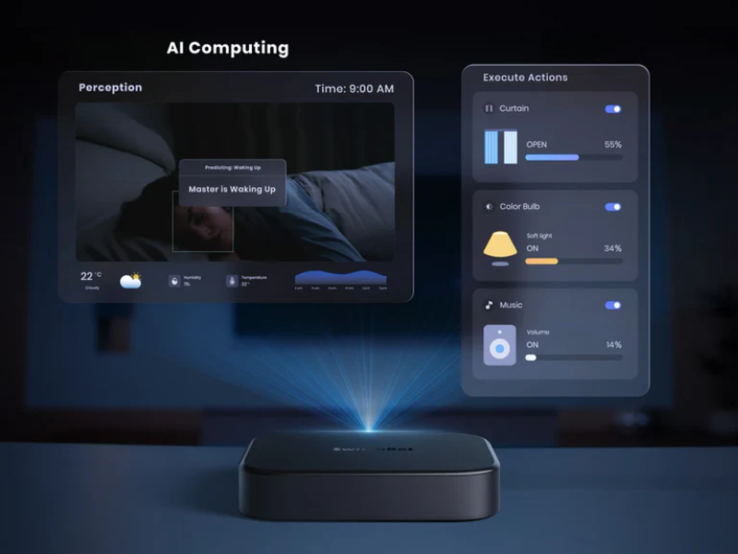 Le SwitchBot AI Hub. (Source de l'image : SwitchBot)