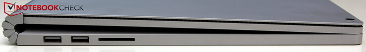 Côté gauche : 2 USB A (3.1 Gen. 2), lecteur SD.