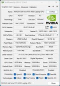 GPU-Z GeForce Ordinateur portable RTX 4050