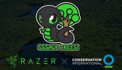 Sneki Snek fait des progrès pour sauver des arbres. (Source : Razer)