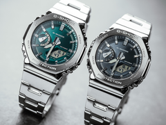 Les montres G-Shock GM-2110D-3A1 (à gauche) et GM-2110D-8A (à droite) de Casio sont désormais disponibles au Royaume-Uni. (Source de l'image : Casio)