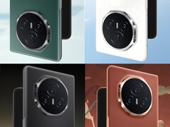 Honor lancera le Magic V3 dans un total de quatre couleurs élégantes (en Chine du moins) avec un dos en cuir. (Source de l&#039;image : Honor, édité)