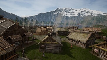 Une image représentant des maisons au Pays des Vikings.