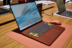 Lenovo IdeaPad Vibe 14 en Radiant Coral avec des touches personnalisées.