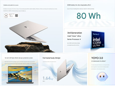 Principales caractéristiques du MagicBook X14 Plus 2026 (traduction)