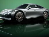 La berline Mercedes EQC pourrait s'inspirer du design de l'EQXX représenté ici (Image : Mercedes)