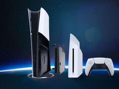 PS5 Digital Edition avec lecteur de disque optique (Source de l&#039;image : Sony PlayStation avec modifications)