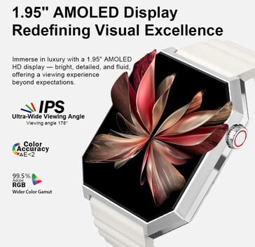 Ce vêtement est doté d'un écran AMOLED et d'une couronne (Source : Rollme)