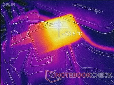 L'adaptateur secteur peut atteindre une température de 54°C après de longues périodes de stress