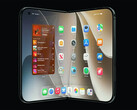 Apple Rendu de l'iPhone Ultra, un téléphone pliable.