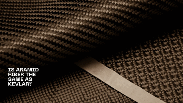 L'aramide et le kevlar ne sont pas identiques, bien qu'ils aient des propriétés similaires. Malgré les similitudes visuelles, l'aramide a des propriétés très différentes de celles de la fibre de carbone
