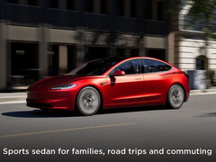 La Model 3 refresh a déjà été listée avec une caméra frontale sur le site officiel. (Source de l'image : Tesla)