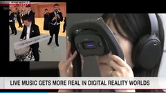 Canon Japon dévoile un prototype de casque de réalité mixte pour apprécier les spectacles musicaux. (Source : NHK World News)
