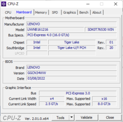 Carte mère CPU-Z