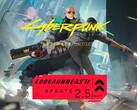 Bannière affichée pour la mise à jour 2.5 de Cyberpunk 2077 Edgerunners 2
