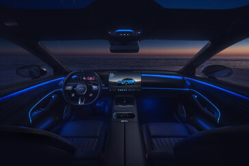 Xiaomi SU7 (2026) dans la nouvelle couleur Capri Blue : la berline sportive électrique reçoit plus qu'un simple lifting mineur. (Source de l'image : Xiaomi)