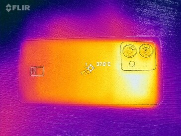 Carte thermique du dos