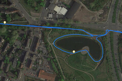 GPS RugGear RG655 : autour d'un lac.