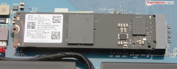 Un disque SSD PCIe 4 sert de disque système.