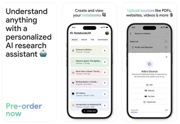 L'application NotebookLM sera disponible pour les iPhones, les iPads et les appareils Android. (Source de l'image : Google)