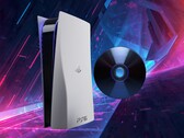 Maquette de la console PS6 présentée avec un disque de jeu physique