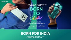 Le Realme P3 Pro est doté d'un design phosphorescent. (Source de l'image : Realme)