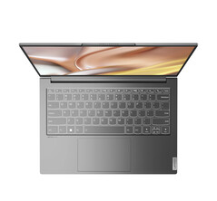 Lenovo Yoga Slim 7 Pro en Storm Grey avec un écran en mylar. (Image source : Lenovo)