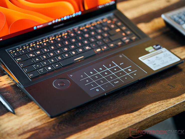 Asus Zenbook Pro 16X - Numpad dans le pavé tactile