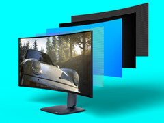 L'AW3425DW est un premier exemple du nouveau langage de conception AW30 d'Alienware. (Source de l'image : Dell)