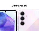 Selon les rumeurs, le Galaxy A55 devrait être disponible dans les coloris Awesome Iceblue, Lilac et Navy. (Source de l'image : Android Headlines)