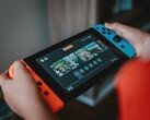 Une photo de la console Nintendo Switch en cours d'utilisation