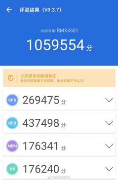 ...et peut-être aussi sur AnTuTu. (Source : Digital Chat Station via Weibo)