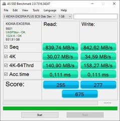 AS SSD : Windows PC 1, Thunderbolt 3