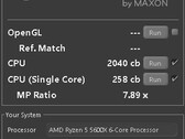 La performance du Cinebench AMD Ryzen 5 5600X montre presque la performance du Ryzen 7 3700X (Source : APISAK sur Twitter)