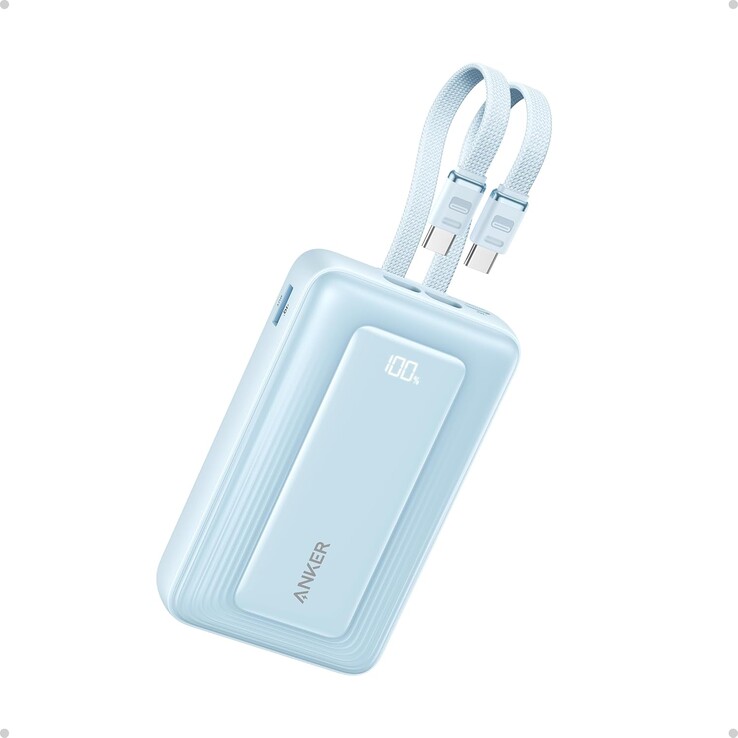 La banque d'alimentation Zolo d'Anker (20K, 45W, double câble USB-C intégré). (Source de l'image : Anker)