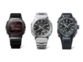 De gauche à droite, la Casio G-Shock GM-5600 'Rui Hachimura' collab, la GM-B2100SD-1C, et la MTG-B4000. (Source de l'image : @geesgshock sur Instagram)