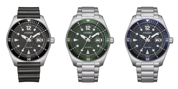 De gauche à droite : les montres Citizen AW1889-00E, AW1880-55X et AW1881-52L. (Source de l'image : Citizen, édité)