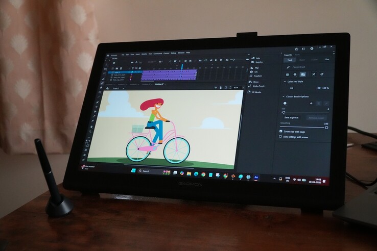 L'écran à stylet Gaomon Pro 19 offre une luminosité maximale de 220 nits