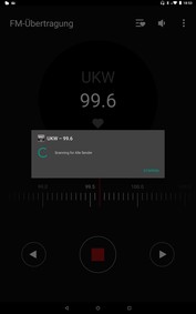 Lenovo Tab P10 - L'appli radio FM préinstallée.