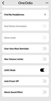 Une poignée de paramètres et de fonctions ne sont disponibles que via l'application pour smartphone. (Source de l'image : Notebookcheck)
