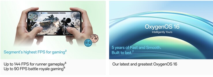 Images promotionnelles officielles du OnePlus Nord CE6 Lite.