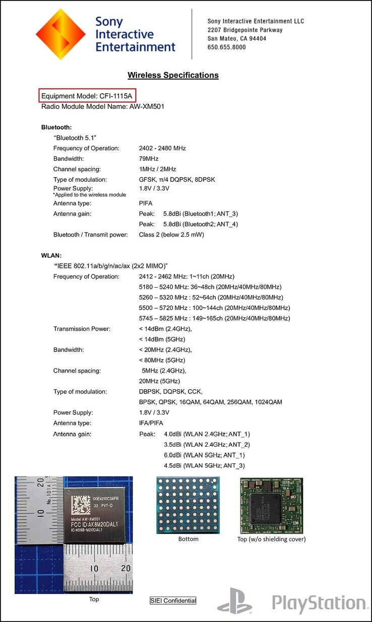 Numéro de modèle de l'équipement "CFI-1115A". (Source de l'image : gob.pe)