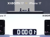 Le Xiaomi 17 de 7 000 mAh affronte l'iPhone 17 de 3 692 mAh et un power bank de 5 000 mAh (Source : Xiaomi)