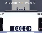 Le Xiaomi 17 de 7 000 mAh affronte l'iPhone 17 de 3 692 mAh et un power bank de 5 000 mAh (Source : Xiaomi)