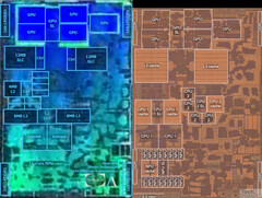 Apple avait des projets ambitieux pour le GPU de l&#039;A16 Bionic, mais a dû les mettre en veilleuse à la dernière minute. (Image : A16 Bionic vs A15 Bionic die shot via Angstronomics)