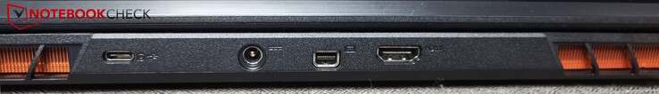 Arrière : USB-C 3.2 Gen2, alimentation, MiniDP, HDMI
